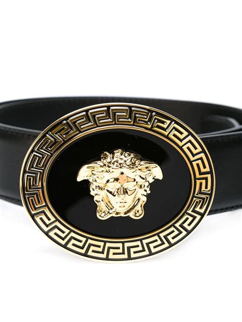 versace medusa round buckle belt|versace medusa belt sale.